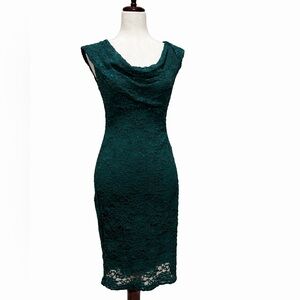 Elegant Green Lace Dress